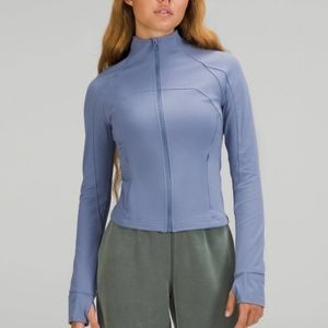 LULULEMON Crop Jacket Nulu Pitch blue size 6 NWT